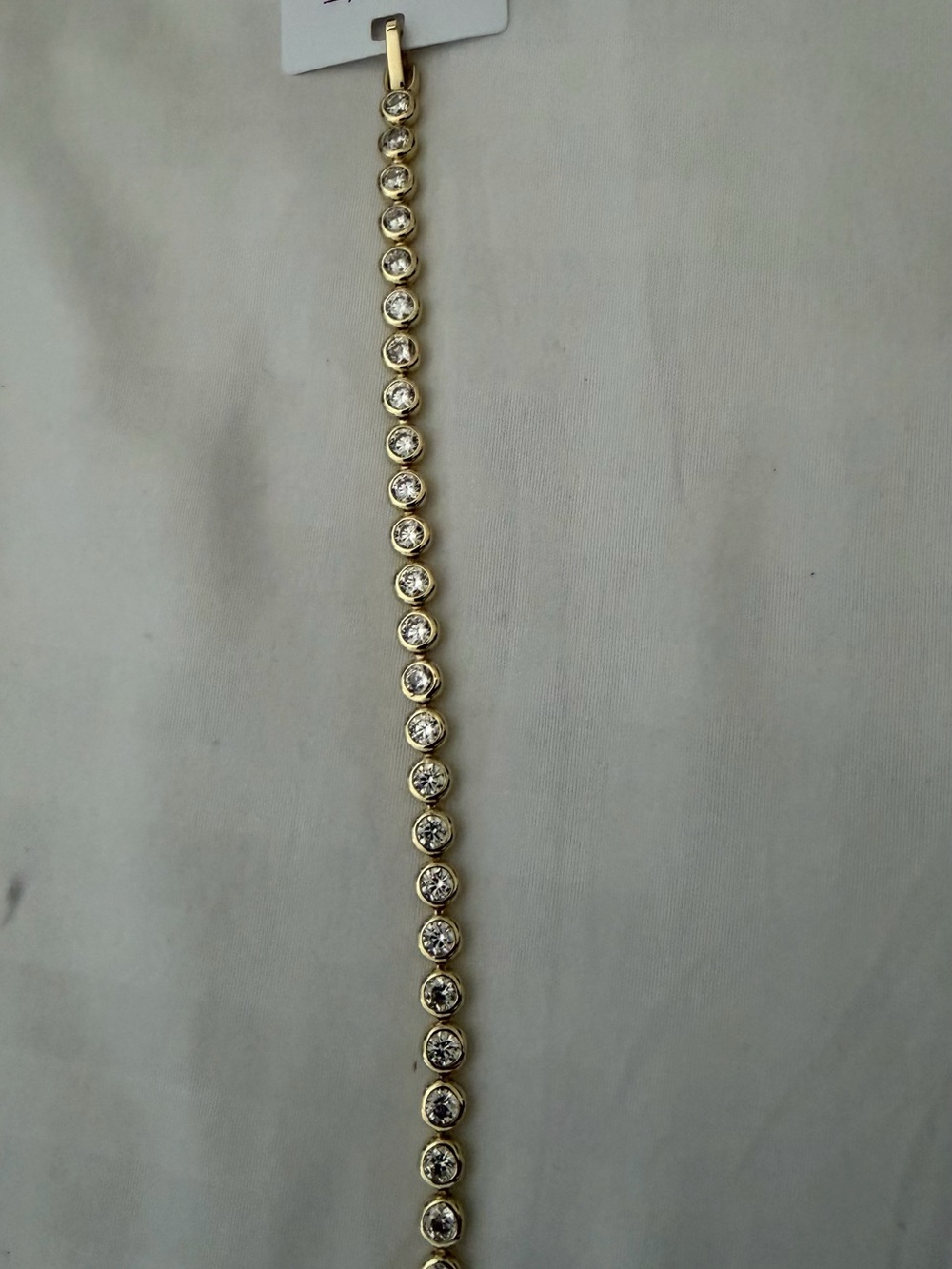 Gold-Tone Crystal Tennis Bracelet - Women Jewelry